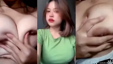 Gadis Hijab Tiktok Seragam Hijau Digarap Ganas poster