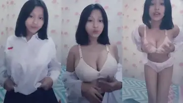 Rara Nadifa Cewek SMP Hijab Goyang Binal Di Ranjang poster